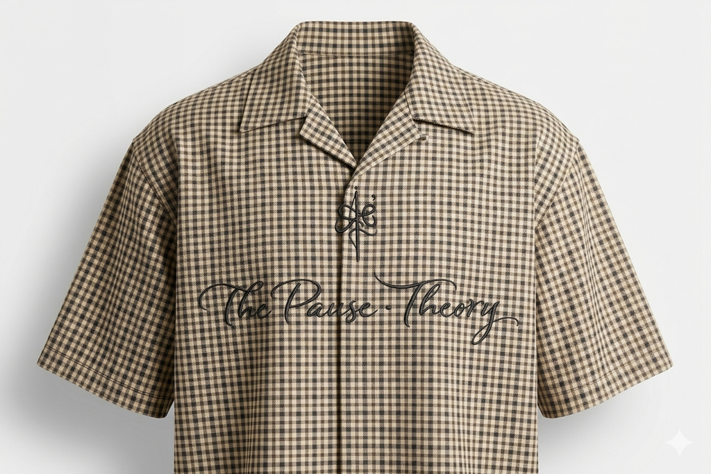 Checkered Beige 'Gussa' Shirt