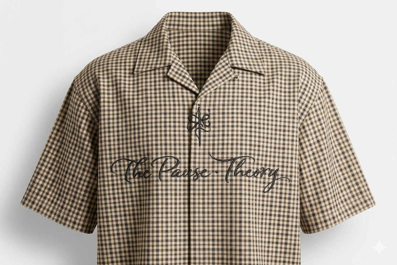 Checkered Beige 'Gussa' Shirt